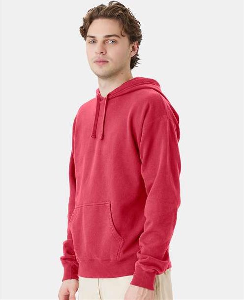 Crimson Fall Garment-Dyed Hooded Sweatshirt - GDH450