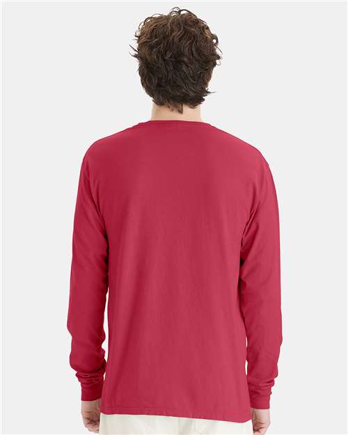 Crimson Fall Garment-Dyed Long Sleeve T-Shirt - GDH200