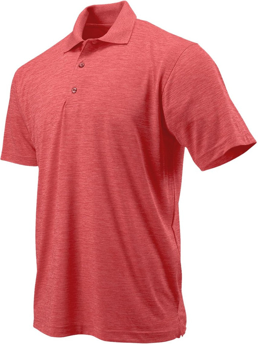 Crimson Heather Dakota Striated Heather Polo - 130