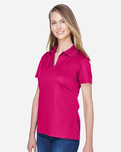 Crown Raspberry Women's CrownLux Performance® Plaited Polo - DG20W