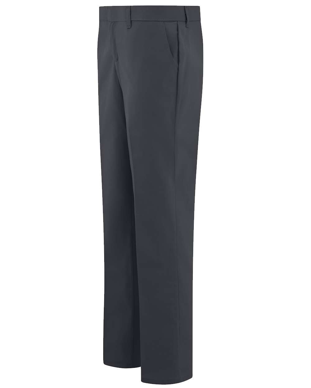 Dark Charcoal - 37 Unhemmed Women's Premium Flat Front Pants - FP21