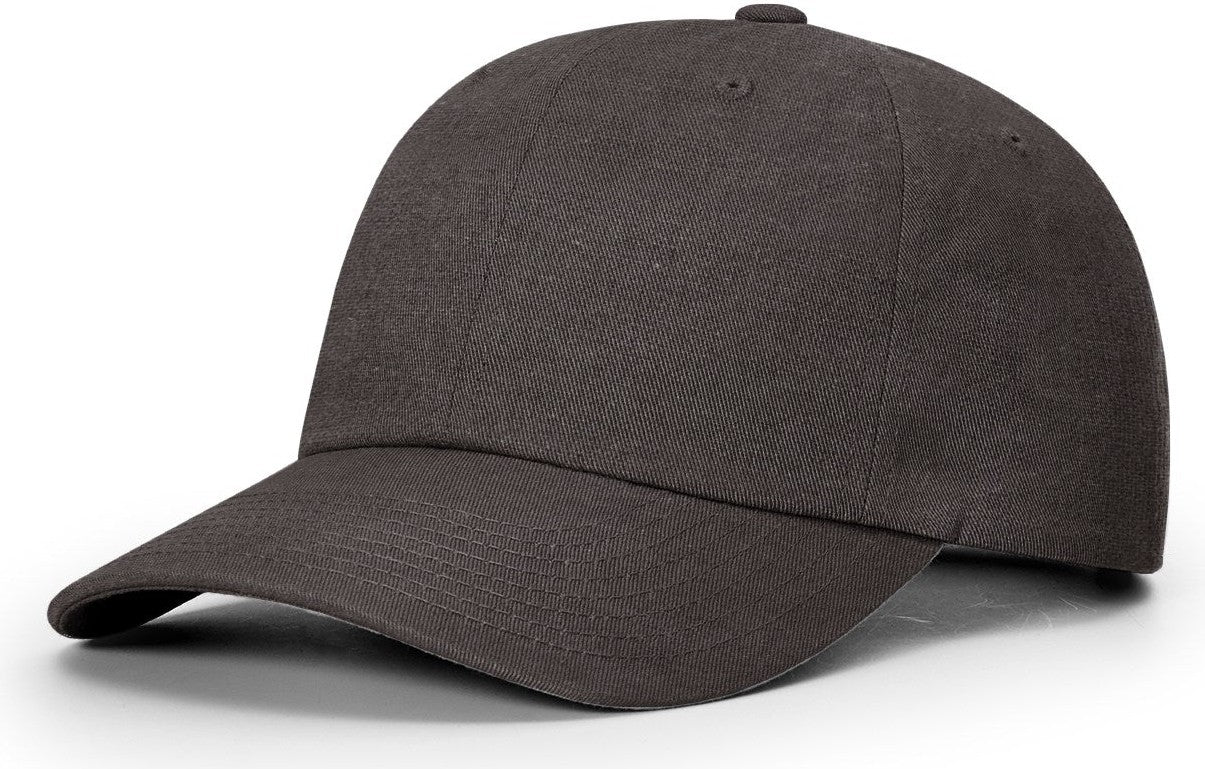 Dark Charcoal Premium Linen Dad Cap