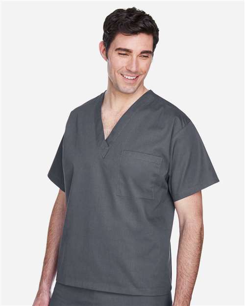 Dark Charcoal Unisex Restore Scrub Top - M897