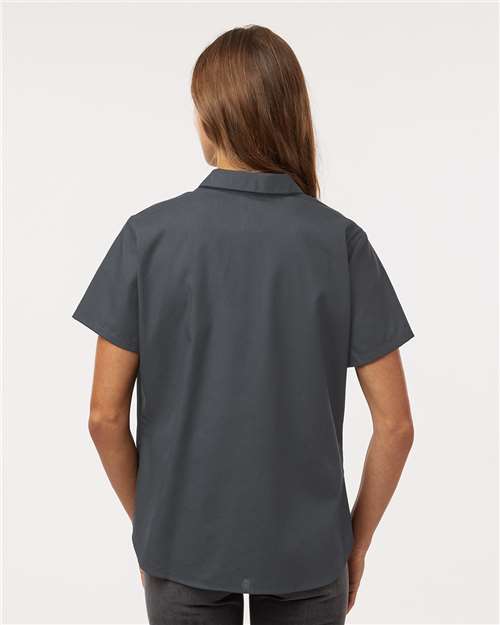 Dark Charcoal Women's Industrial Short Sleeve Work Shirt - 5350