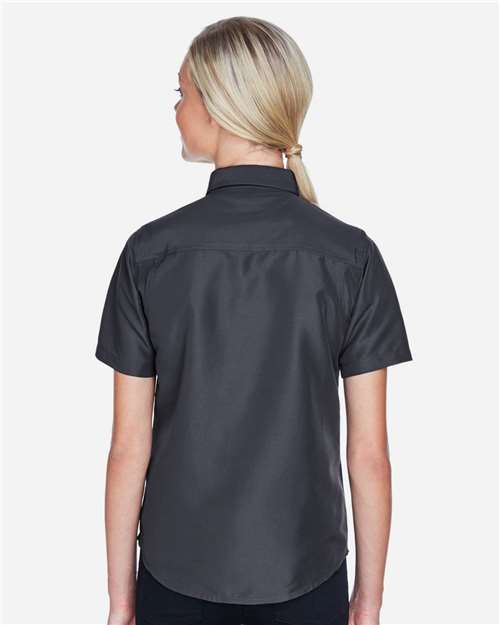 Dark Charcoal Women's Key West Short Sleeve Performance Staff Shirt - M580W