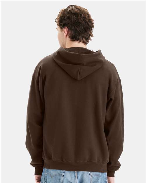 Dark Chocolate Ultimate Cotton® Full-Zip Hooded Sweatshirt - F280