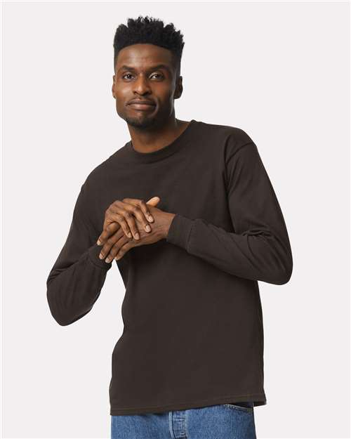 Dark Chocolate Ultra Cotton® Long Sleeve T-Shirt - 2400