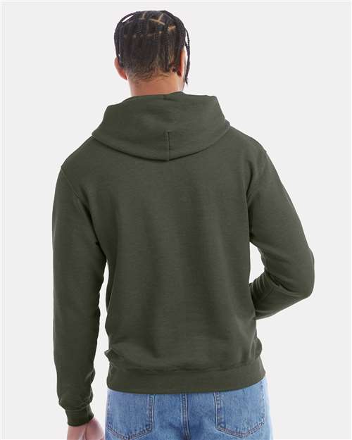 Dark Green Heather Powerblend® Hooded Sweatshirt - S700