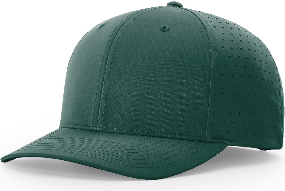 Dark Green Laser Perf R-Flex Snapback grouped