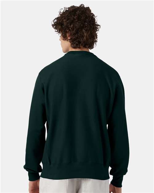 Dark Green Reverse Weave® Crewneck Sweatshirt - S149