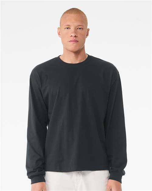 Dark Grey 6 oz. Heavyweight Long Sleeve Tee - 3511