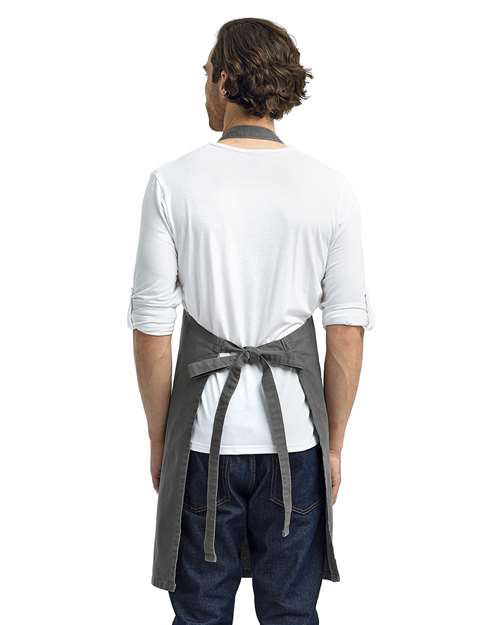 Dark Grey Calibre Heavy Canvas Bib Apron - RP130