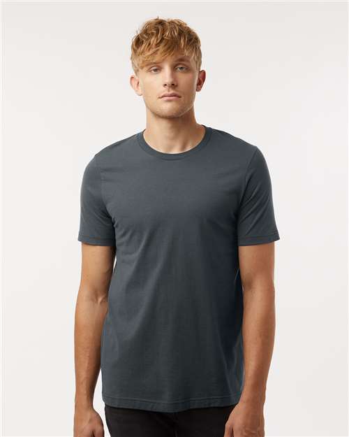 Dark Grey Combed Cotton T-Shirt - 602