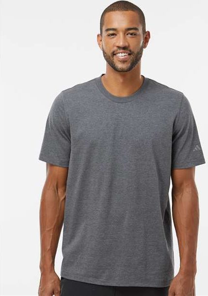 Dark Grey Heather Blended T-Shirt - A556