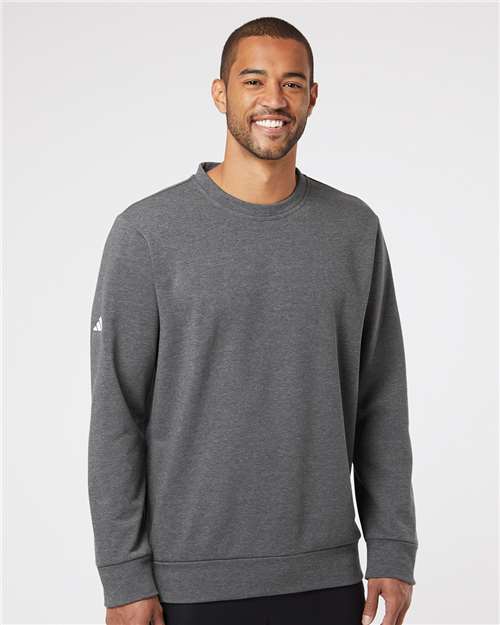 Dark Grey Heather Fleece Crewneck Sweatshirt - A434
