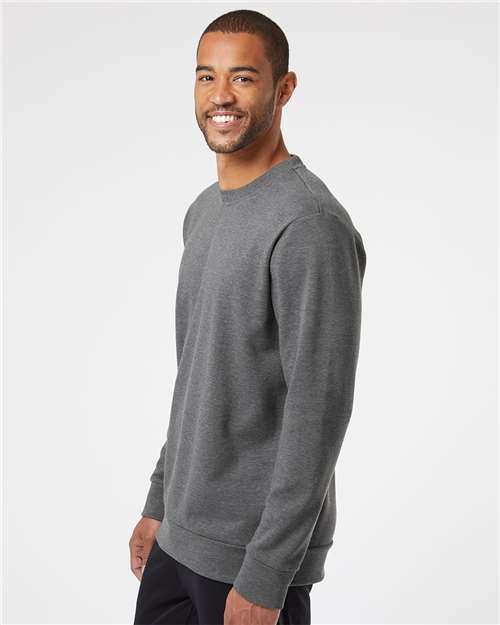 Dark Grey Heather Fleece Crewneck Sweatshirt - A434