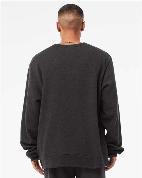 Dark Grey Heather Sponge Fleece Classic Crewneck Sweatshirt - 3911