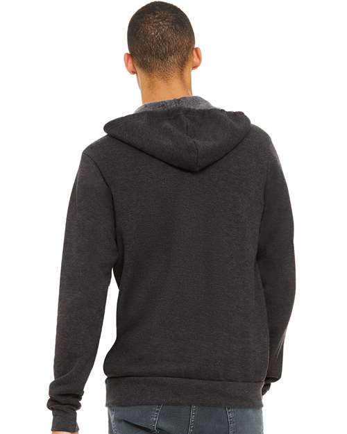 Dark Grey Heather Sponge Fleece Full-Zip Hoodie - 3739