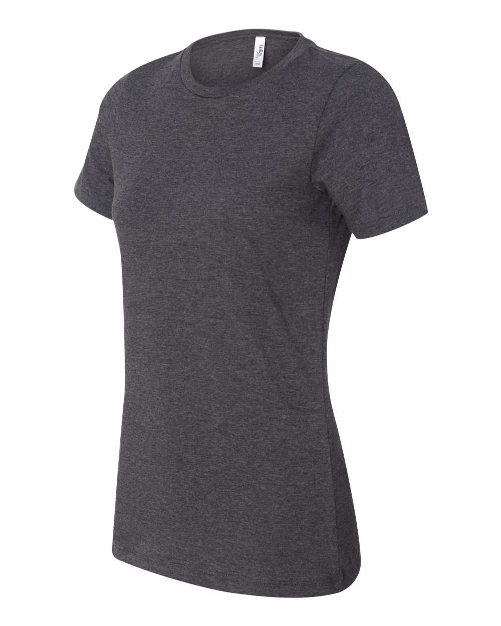 Dark Grey Heather Women’s Relaxed Fit Heather CVC Tee - 6400CVC