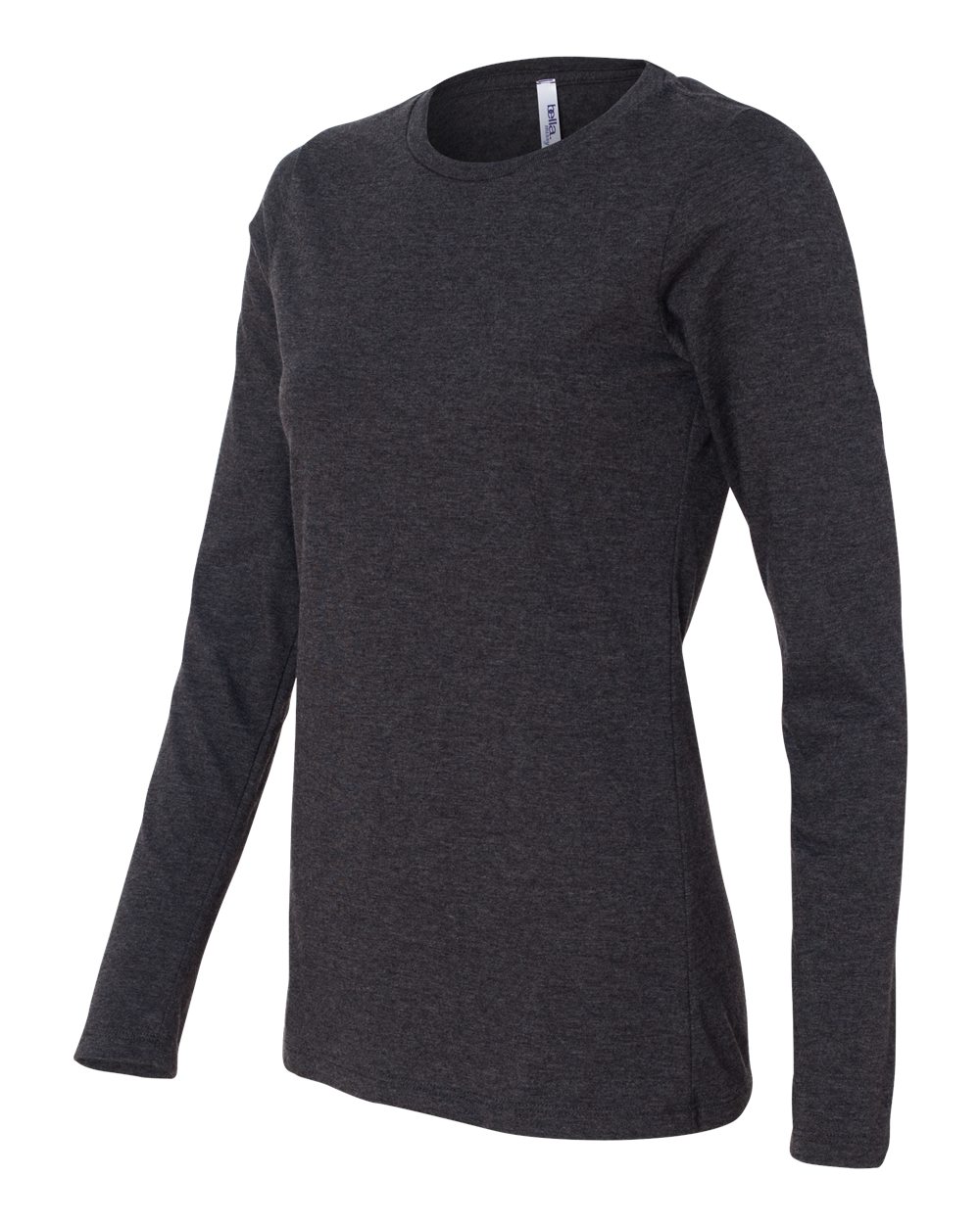 Dark Grey Heather Women’s Relaxed Jersey Long Sleeve Tee - 6450