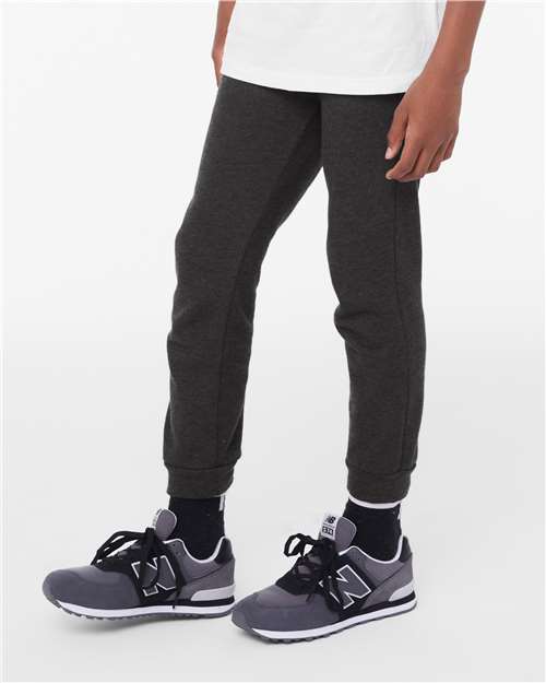 Dark Grey Heather Youth Jogger Sweatpants - 3727Y