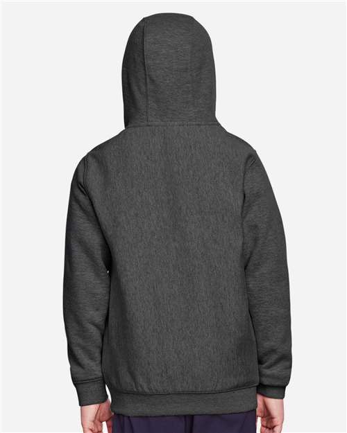 Dark Grey Heather Youth Zone HydroSport™ Heavyweight Pullover Hooded Sweatshirt - TT96Y