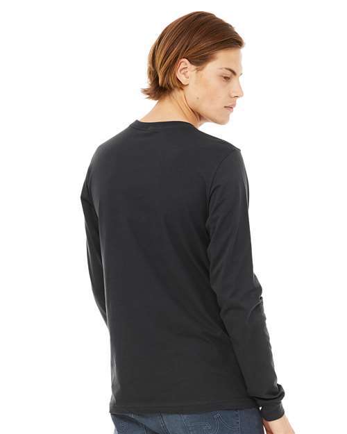 Dark Grey Jersey Long Sleeve Tee - 3501