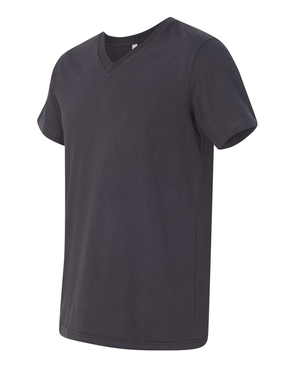 Dark Grey Jersey V-Neck Tee - 3005