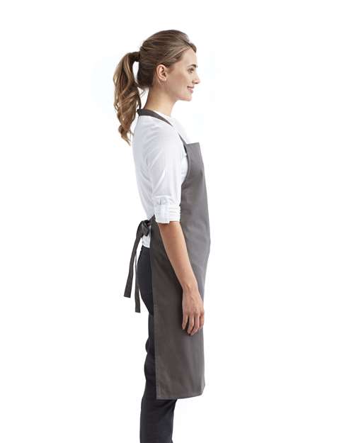 Dark Grey Organic Cotton Bib Apron - RP102