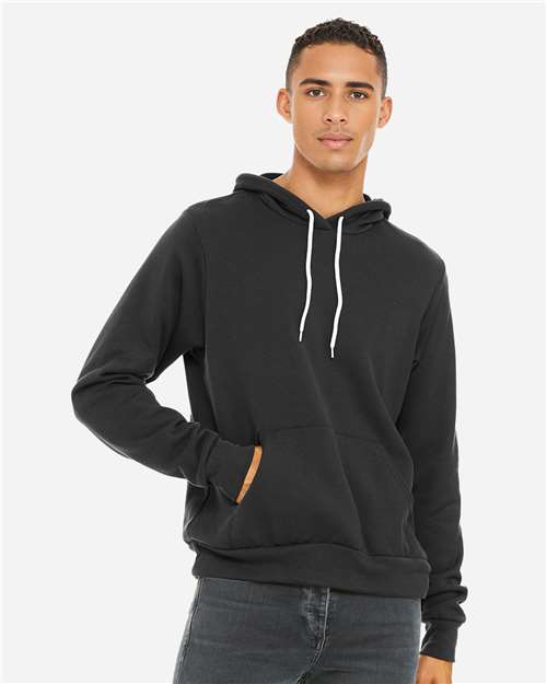 Dark Grey Sponge Fleece Hoodie - 3719