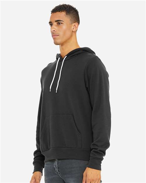 Dark Grey Sponge Fleece Hoodie - 3719
