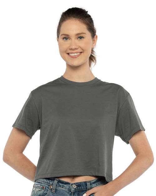 Dark Grey Women's Ideal Crop Top - 1580