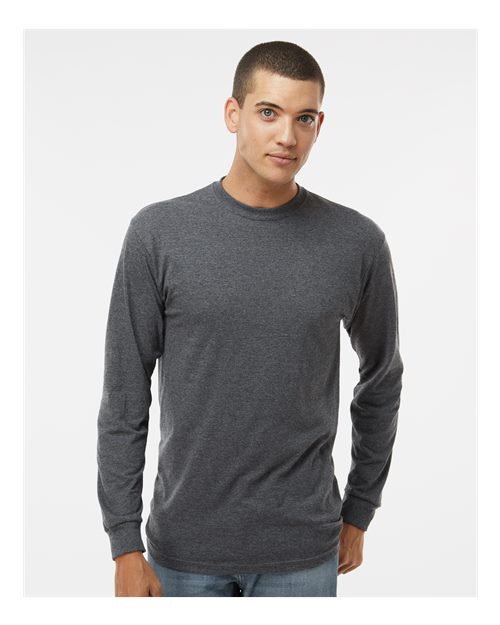 Dark Heather Gold Soft Touch Long Sleeve T-Shirt - 4820