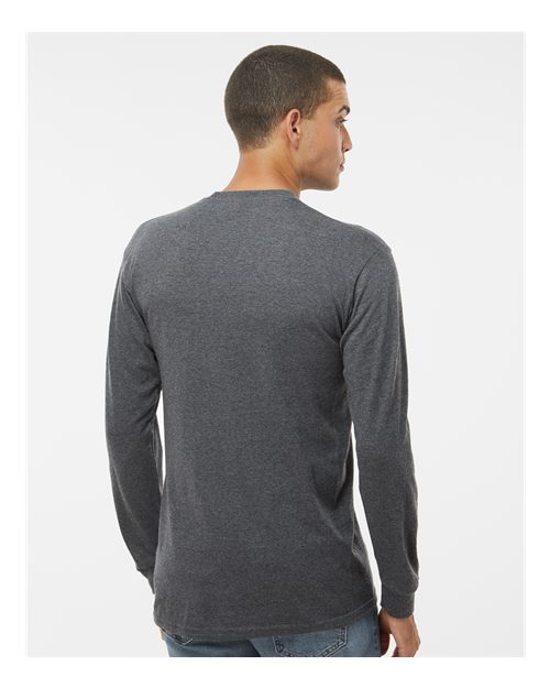 Dark Heather Gold Soft Touch Long Sleeve T-Shirt - 4820