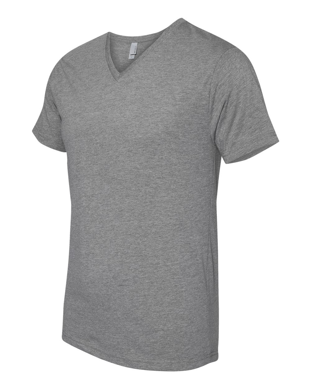 Dark Heather Grey CVC V-Neck T-Shirt - 6240