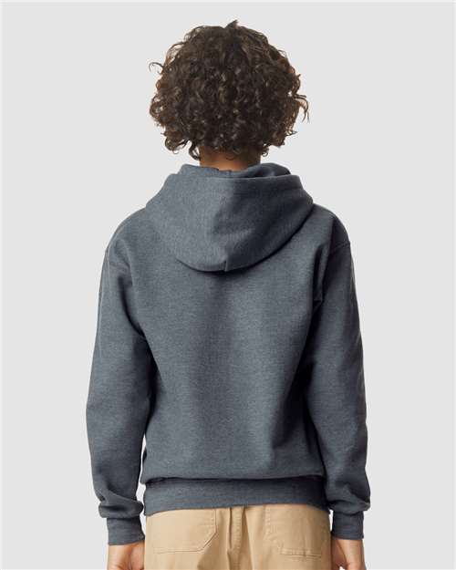 Dark Heather Softstyle® Youth Midweight Hooded Sweatshirt - SF500B