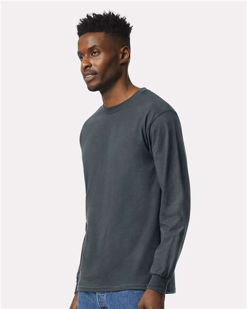 Dark Heather Ultra Cotton® Long Sleeve T-Shirt - 2400