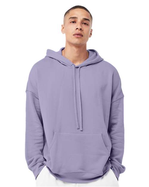 Dark Lavender Sponge Fleece Drop Shoulder Hoodie - 3729