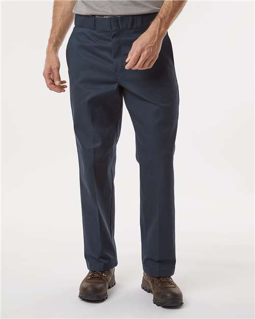 Dark Navy - 37 Unhemmed Industrial 874® Work Pants - P874