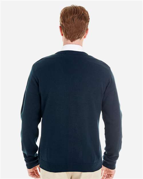 Dark Navy Men's Pilbloc™ V-Neck Button Cardigan Sweater - M425