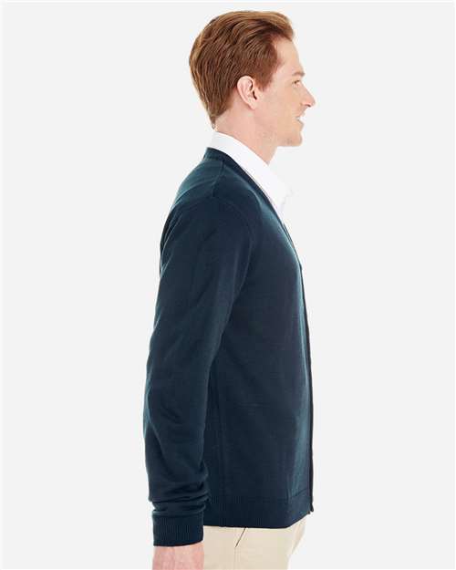 Dark Navy Men's Pilbloc™ V-Neck Button Cardigan Sweater - M425