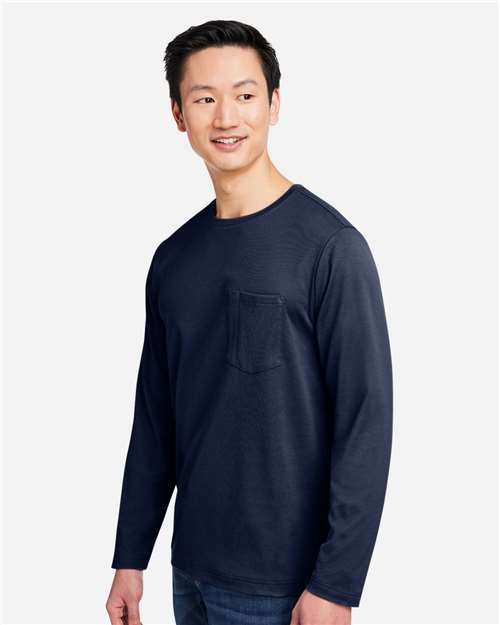 Dark Navy Unisex Charge Snag and Soil Protect Long Sleeve T-Shirt - M118L