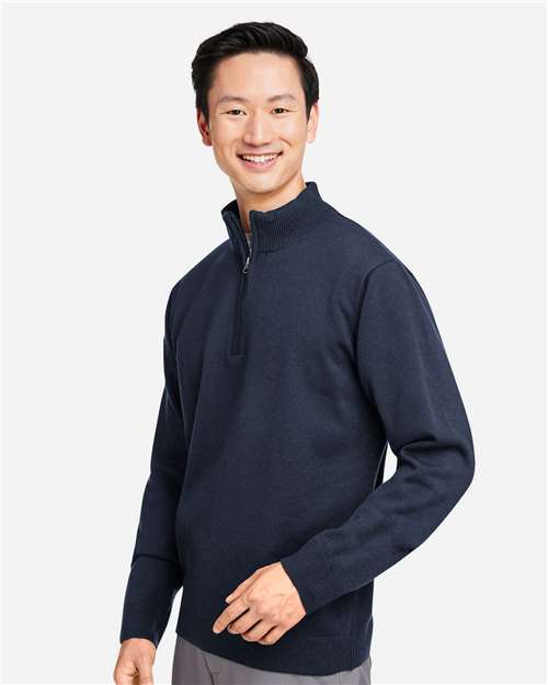 Dark Navy Unisex Pilbloc™ Quarter-Zip Pullover Sweater - M421