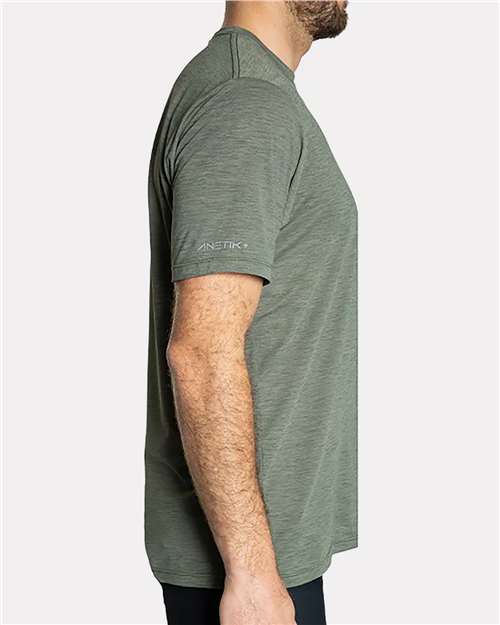 Dark Olive Heathered Low Pro Tech T-Shirt - MVLPRS8