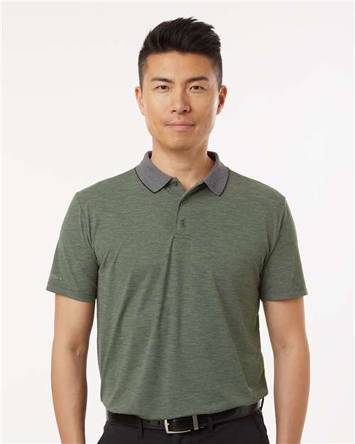 Dark Olive Heathered Transit Tech Polo - MPTNTS0