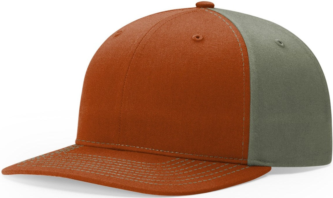 Dark Orange/Dark Loden Solid Twill Trucker