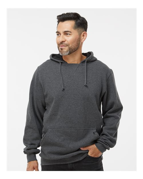 Dark Oxford Woodland Fleece Hooded Pullover - 7035