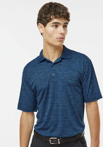 Deep Blue Heather Dakota Striated Heather Polo - 130