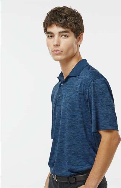 Deep Blue Heather Dakota Striated Heather Polo - 130