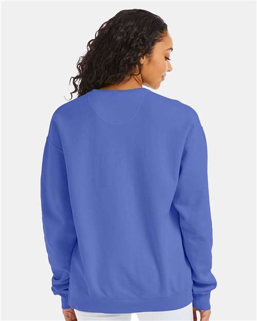 Deep Forte Blue Garment-Dyed Crewneck Sweatshirt - GDH400